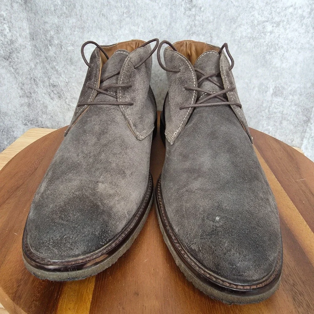 Johnston & Murphy Copeland Chukka Boots Mens 12 M Brown Suede Sheepskin‎ 25-3019